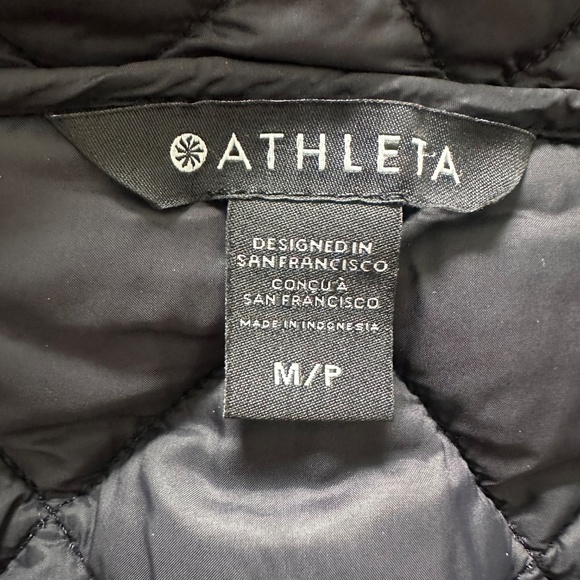 Athleta Whisper Featherless Parka - Black - Petite Medium - Picture 5 of 5